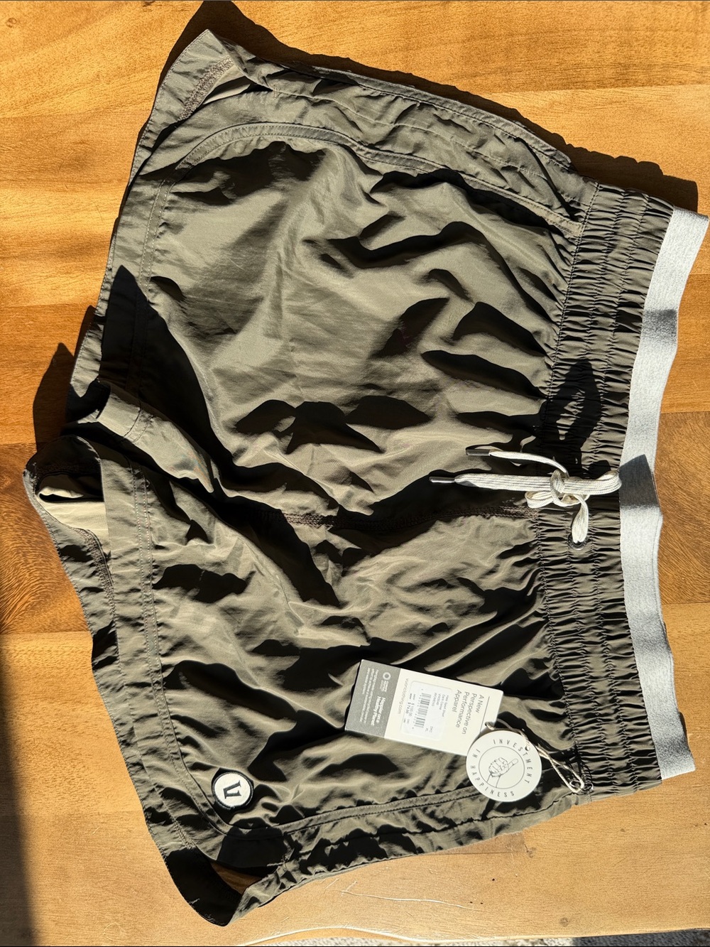 Vuori Olive Green Athletic Shorts